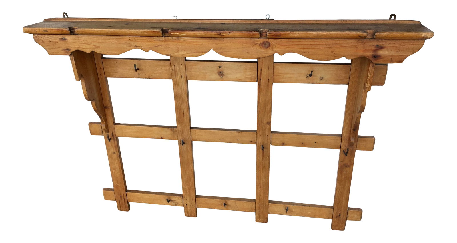Antique Pine Coat/Hat/Pot Rack (1 of 7)