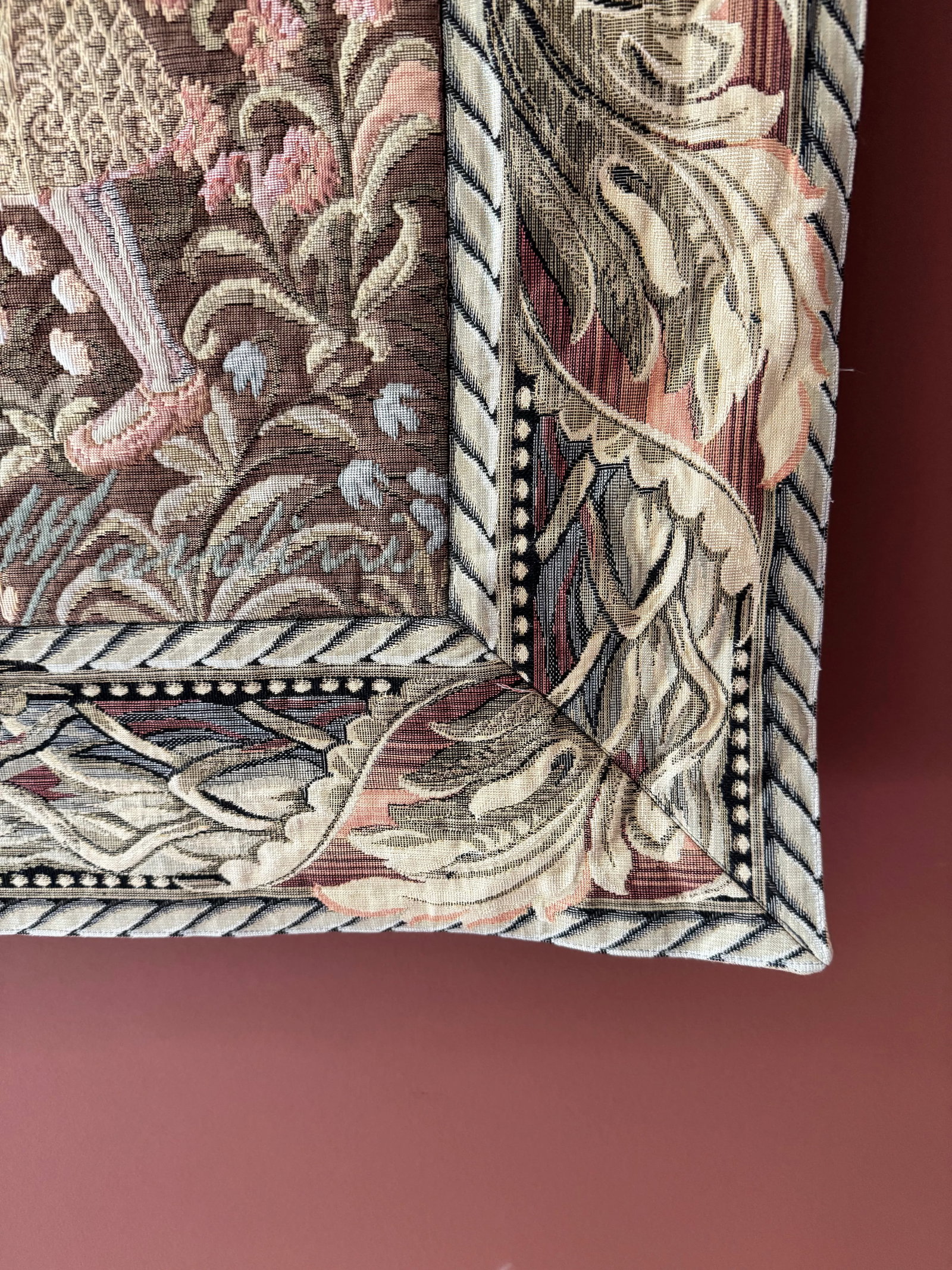 Vintage Aubusson Style Tapestry With Medieval Design - 6