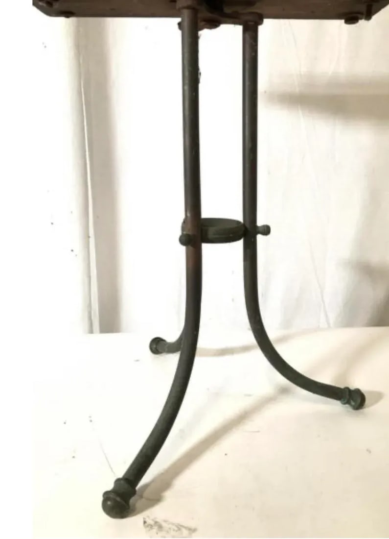 Antique Magazine Rack Arts and Crafts - 6