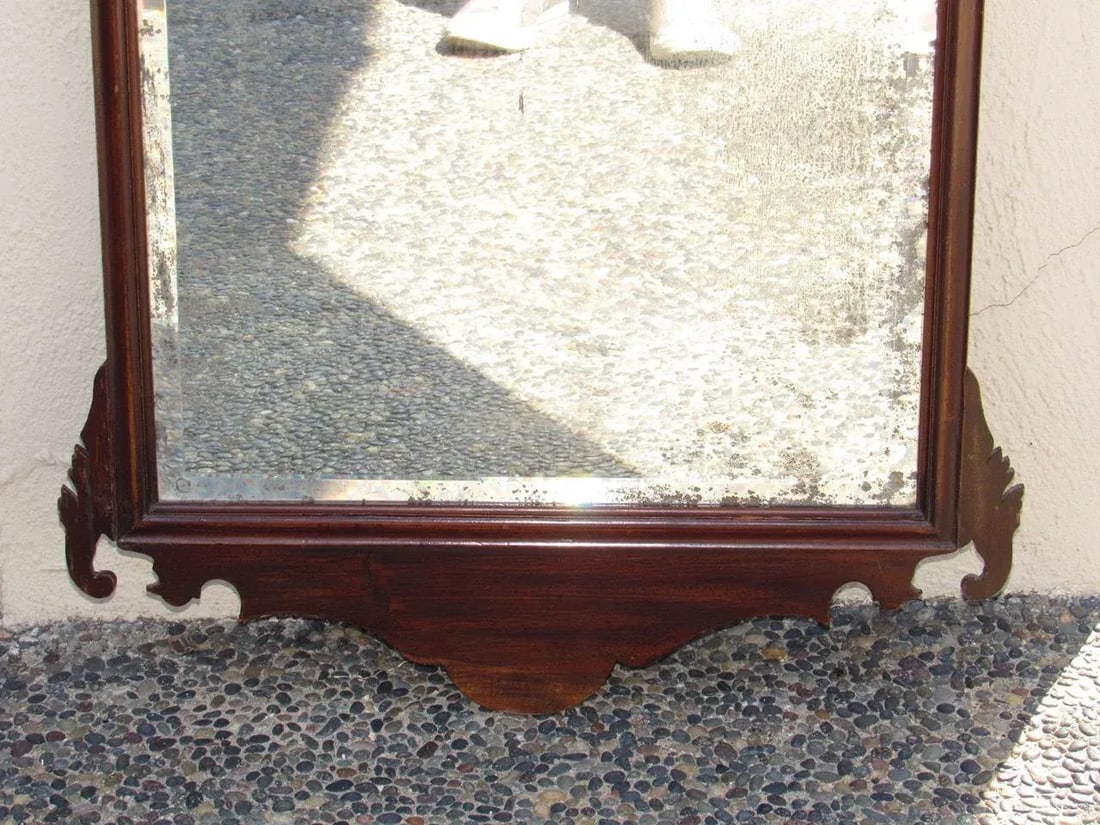 18th. Century English Mahogany Wall Mirror - 3