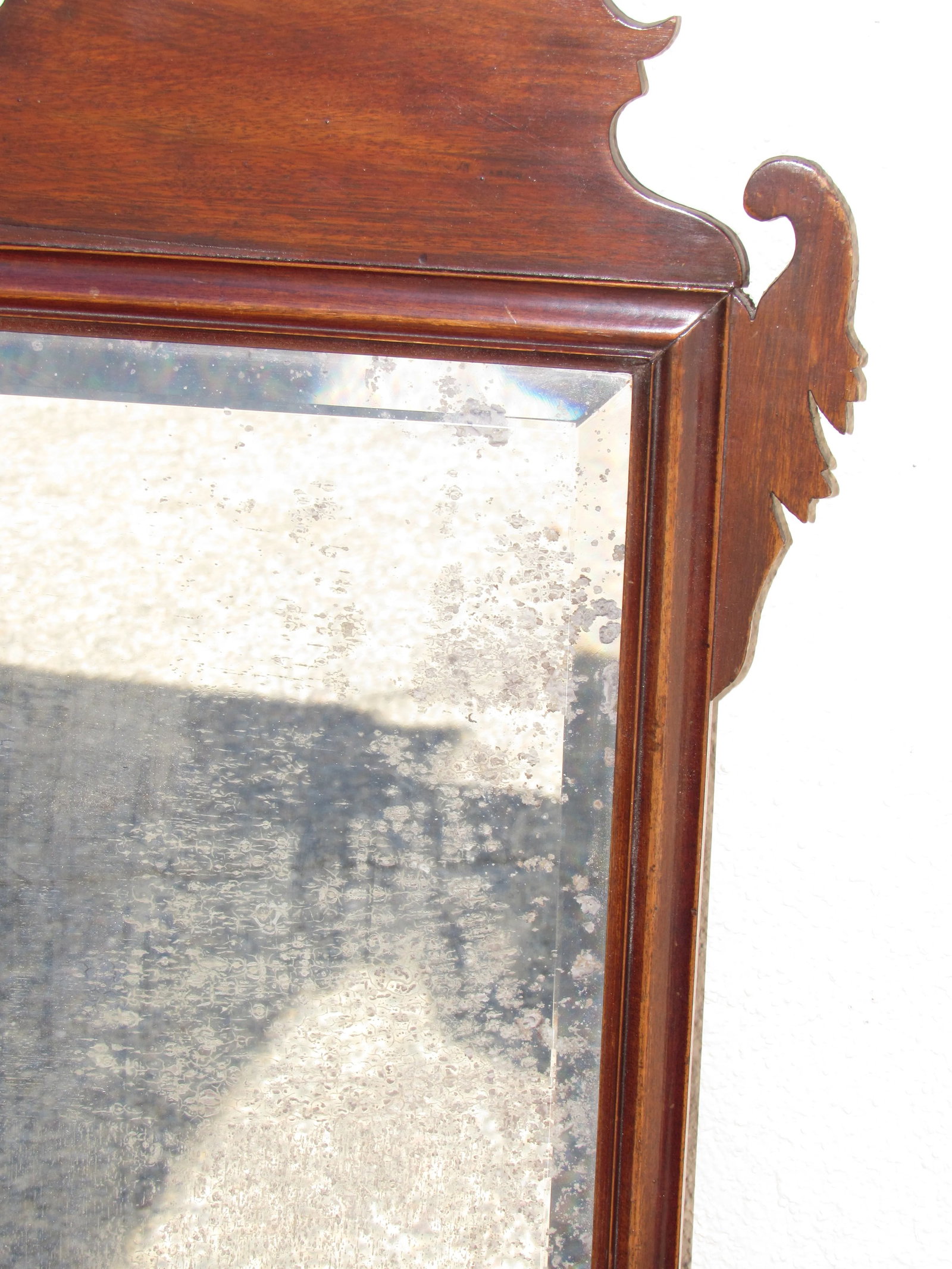 18th. Century English Mahogany Wall Mirror - 5