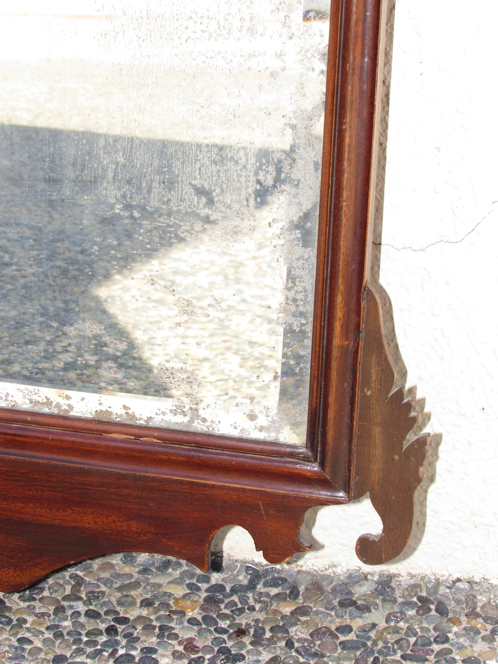 18th. Century English Mahogany Wall Mirror - 6