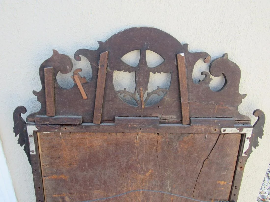 18th. Century English Mahogany Wall Mirror - 8