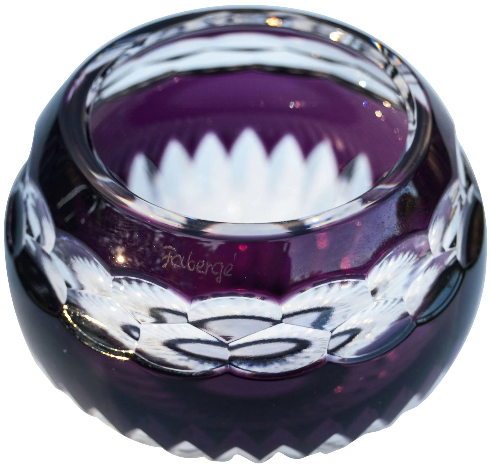 Purple Crystal Candle Holder - 2