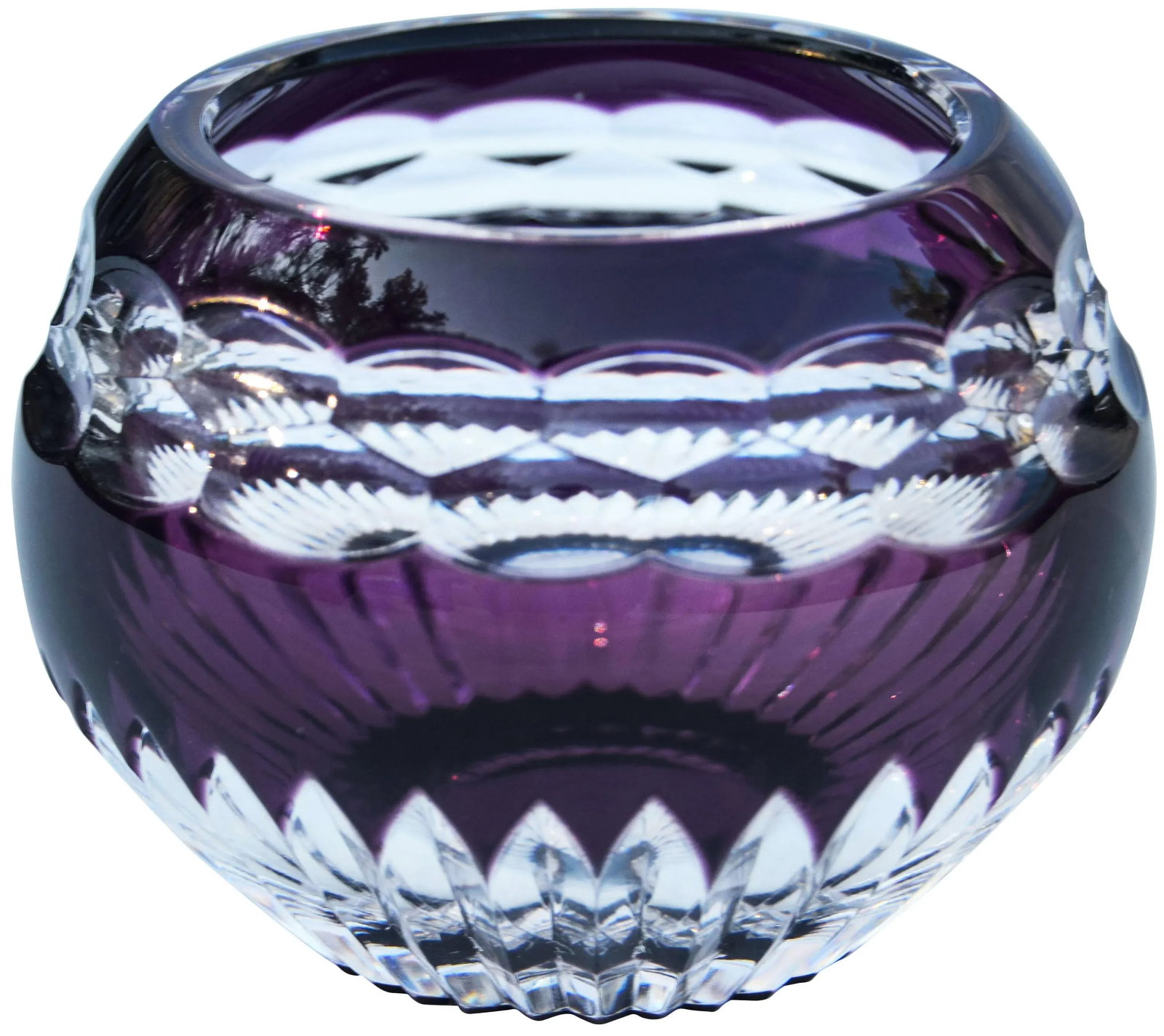 Purple Crystal Candle Holder - 3