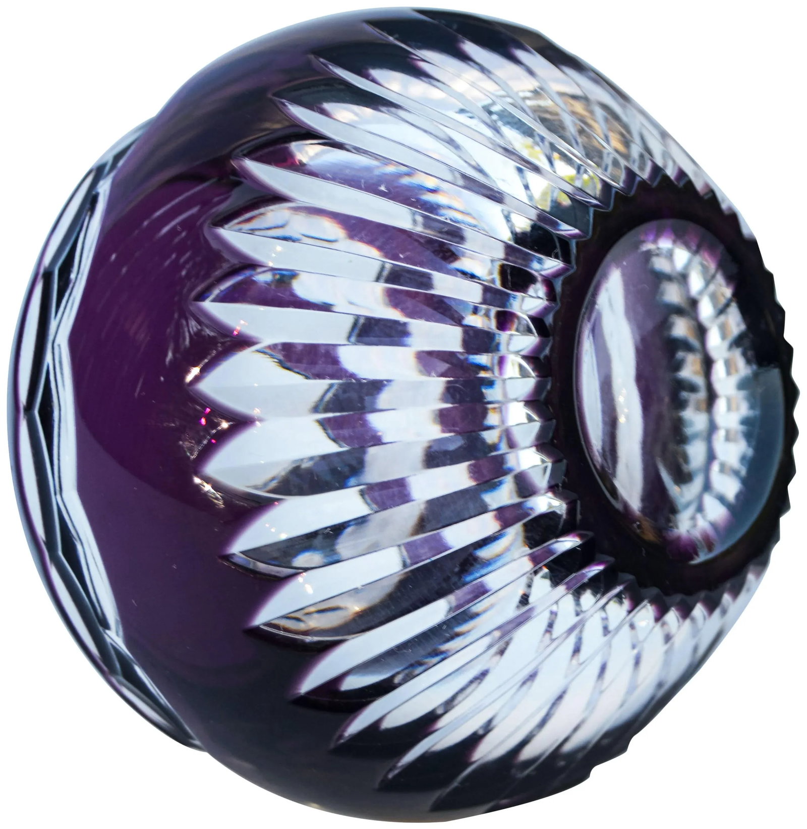 Purple Crystal Candle Holder - 4