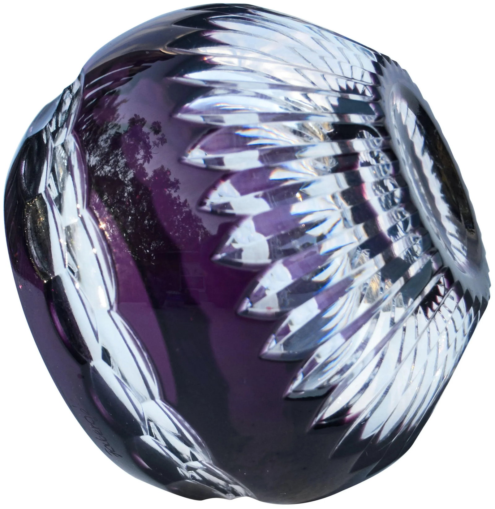 Purple Crystal Candle Holder - 5