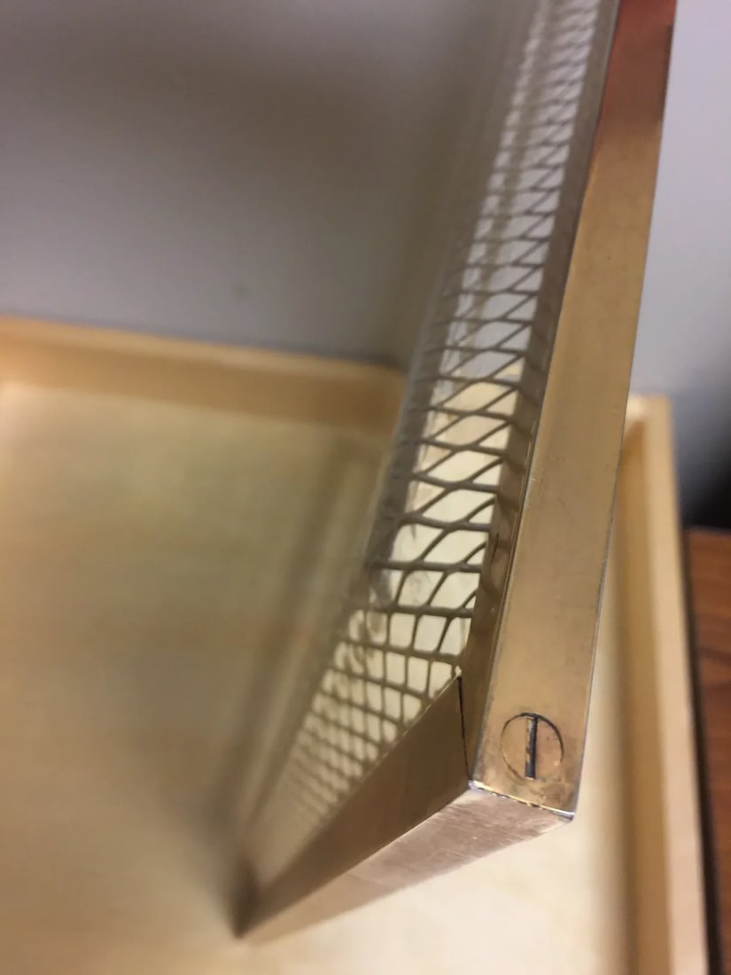 Vintage Mid-Century Modern Brass Tray - 3