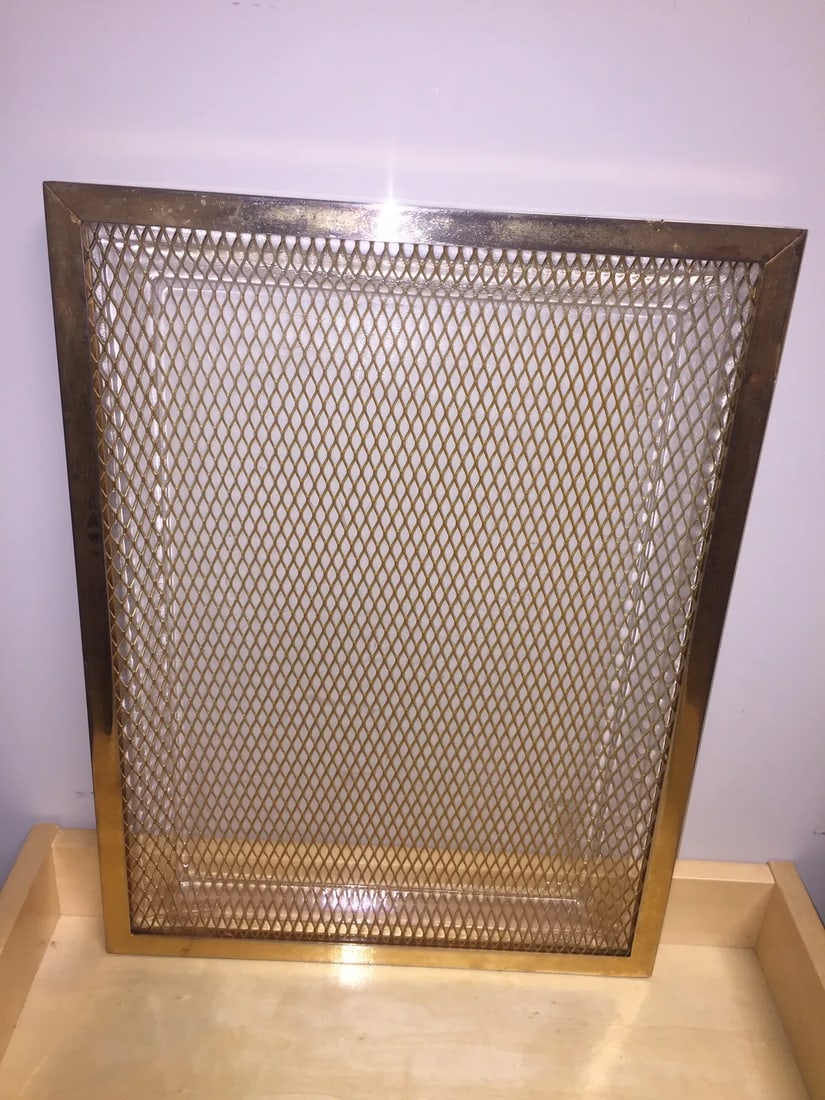 Vintage Mid-Century Modern Brass Tray - 6