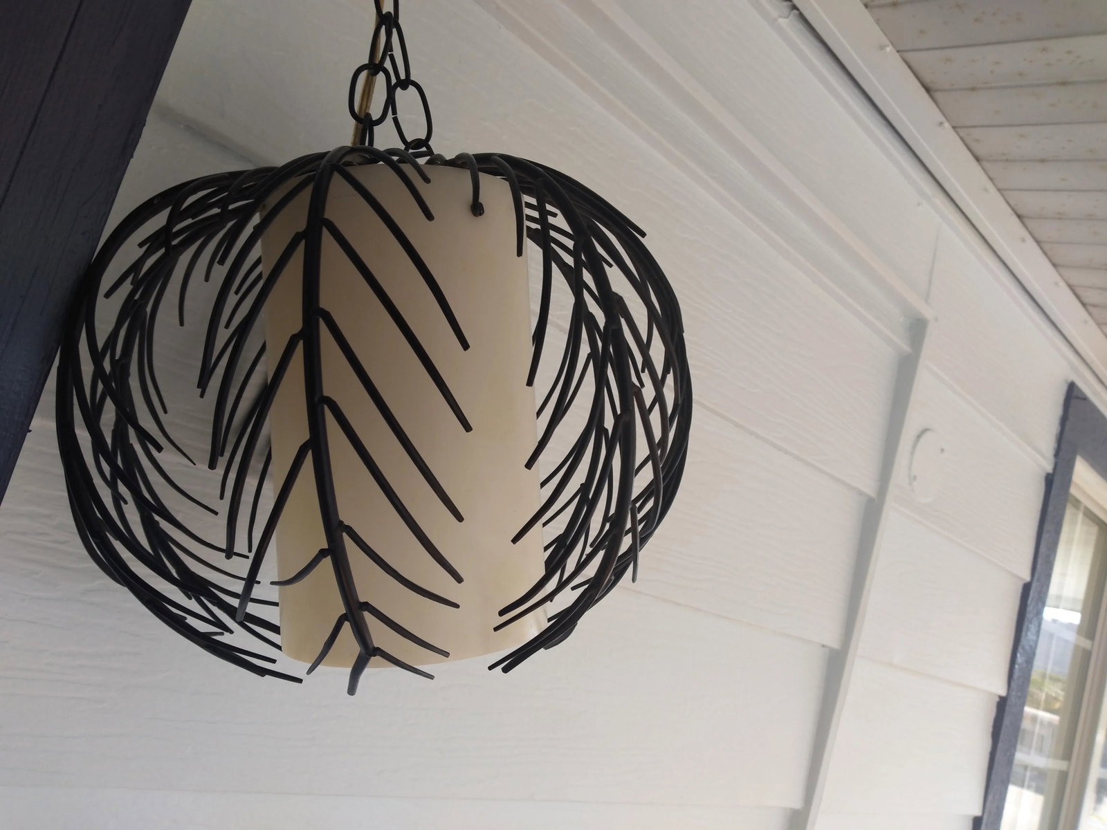 1970s Mid-Century Steel and Acrylic Pendant Lamp - 2