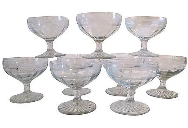 Mid-century Starburst Dessert Compotes - Set of 9 (1 of 3)