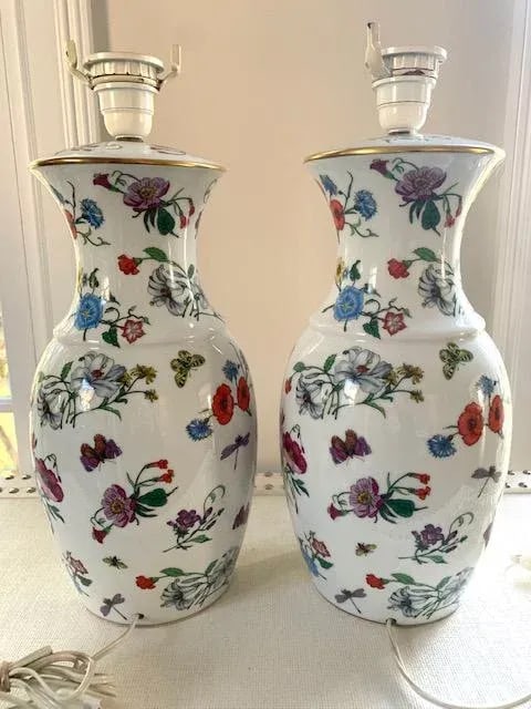 Gucci Limoges Bernardaud Lamps - a Pair - 8
