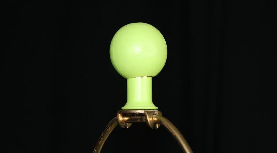 1970s Faux Bamboo Pottery Table Lamp - 8