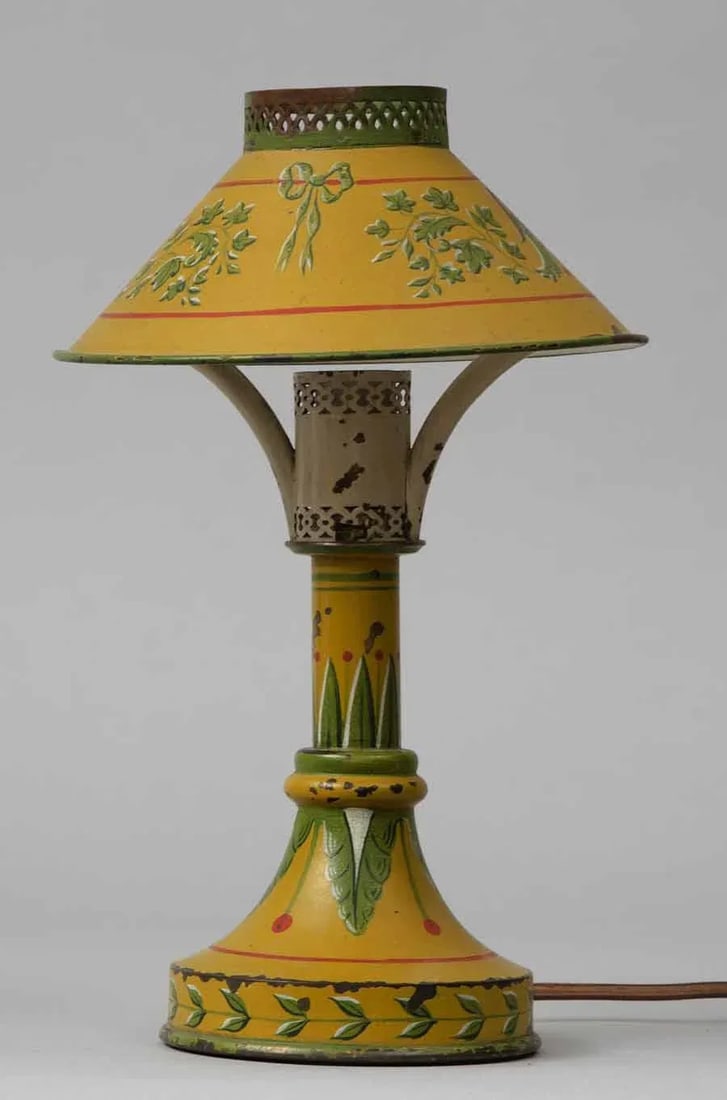 Antique French Tole Night Light, Circa 1900 - 4