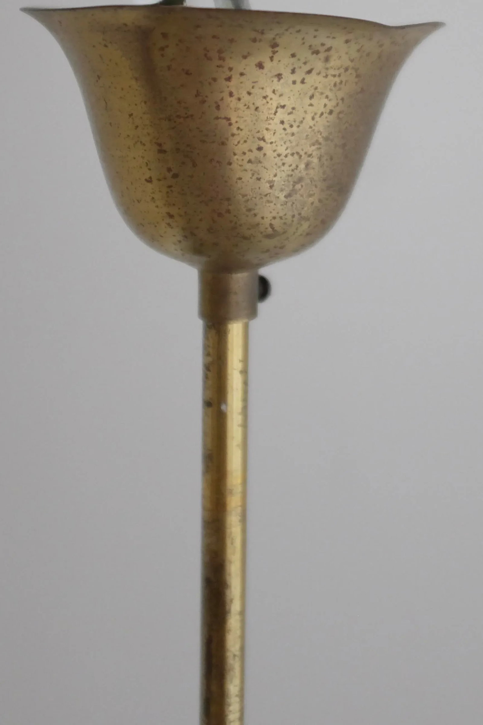 1950s Scandinavian Modern Leaf Decorated Pendant - 7