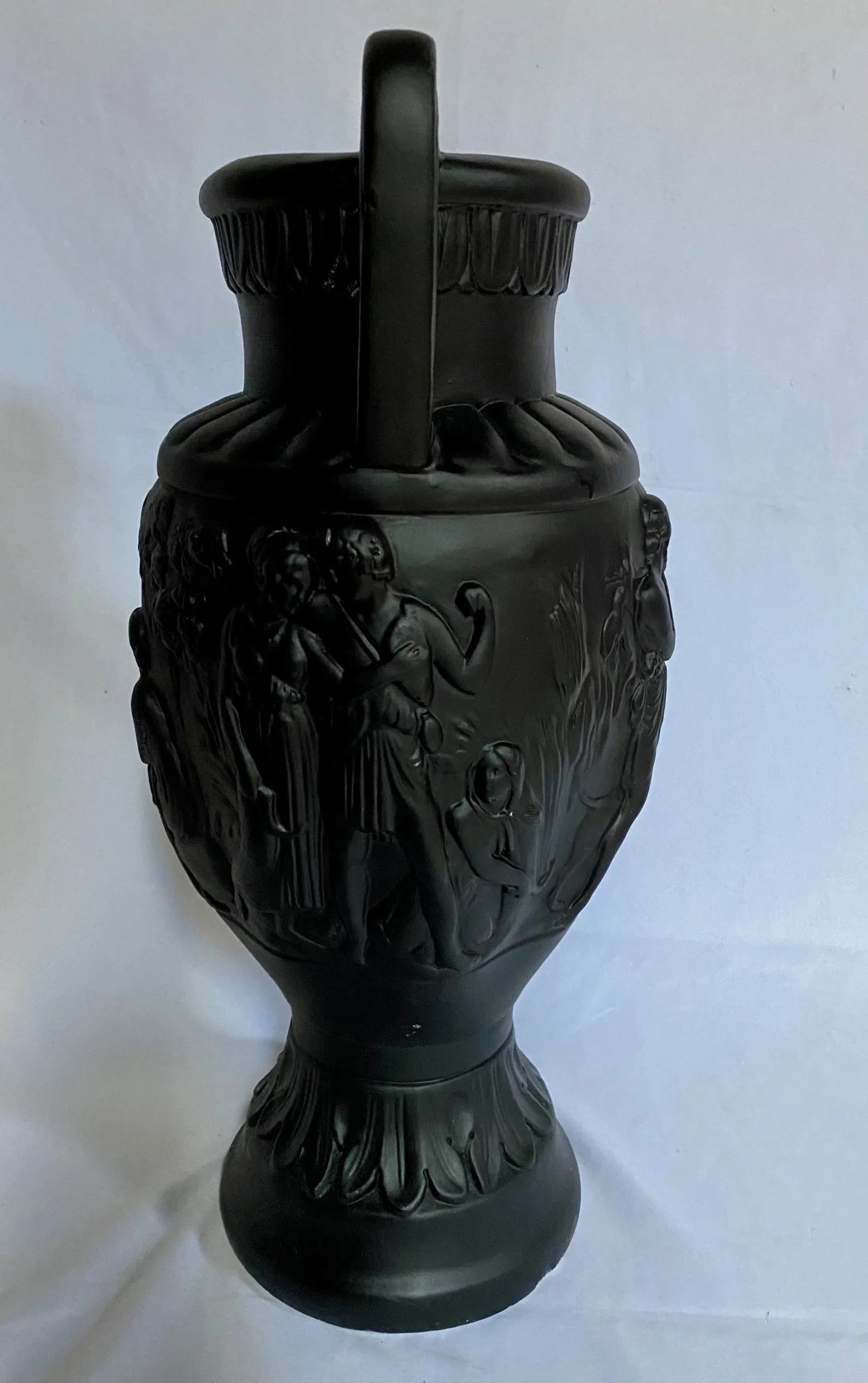 Large Mid Century Neoclassical Plaster Figural Urn - 3