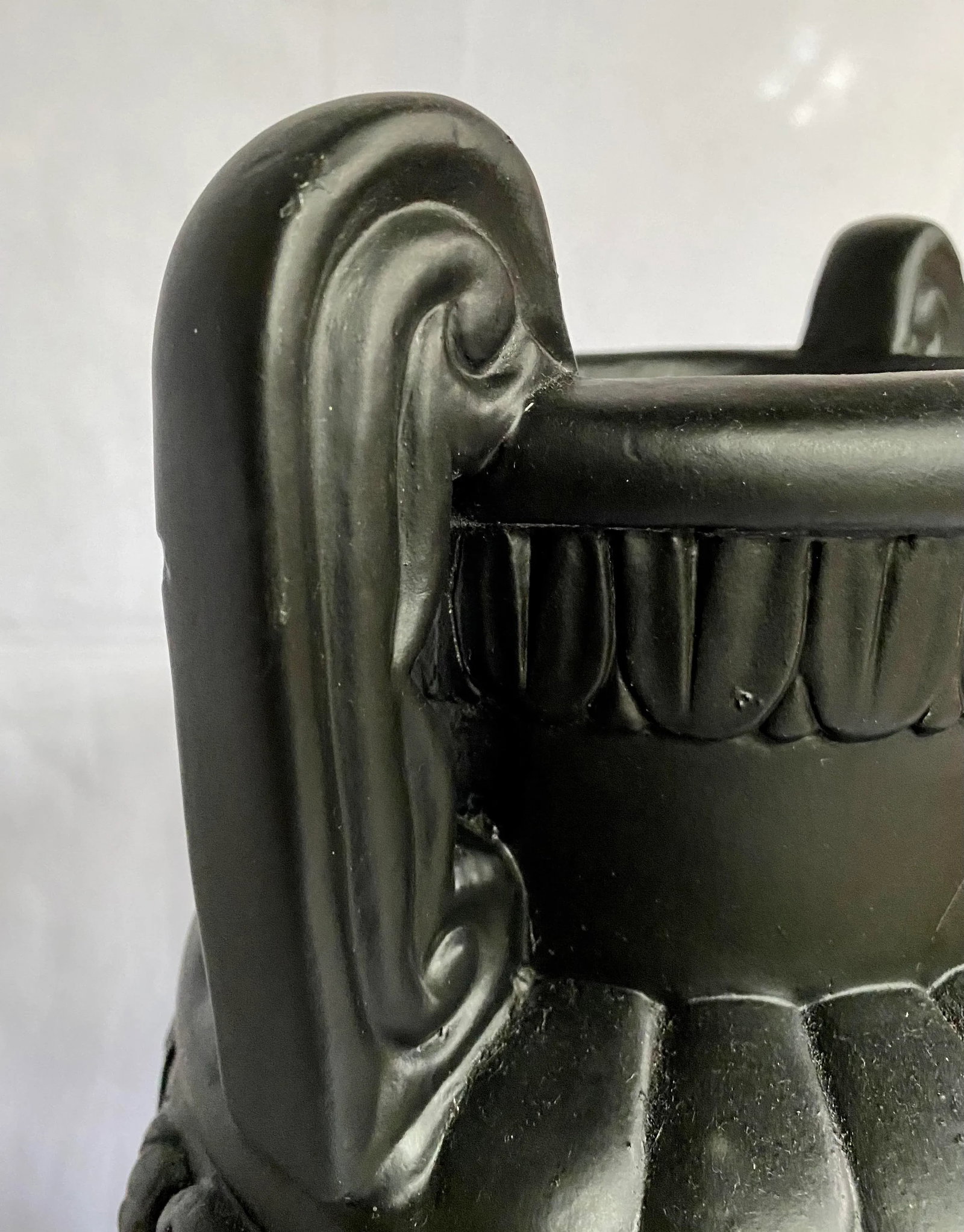 Large Mid Century Neoclassical Plaster Figural Urn - 9