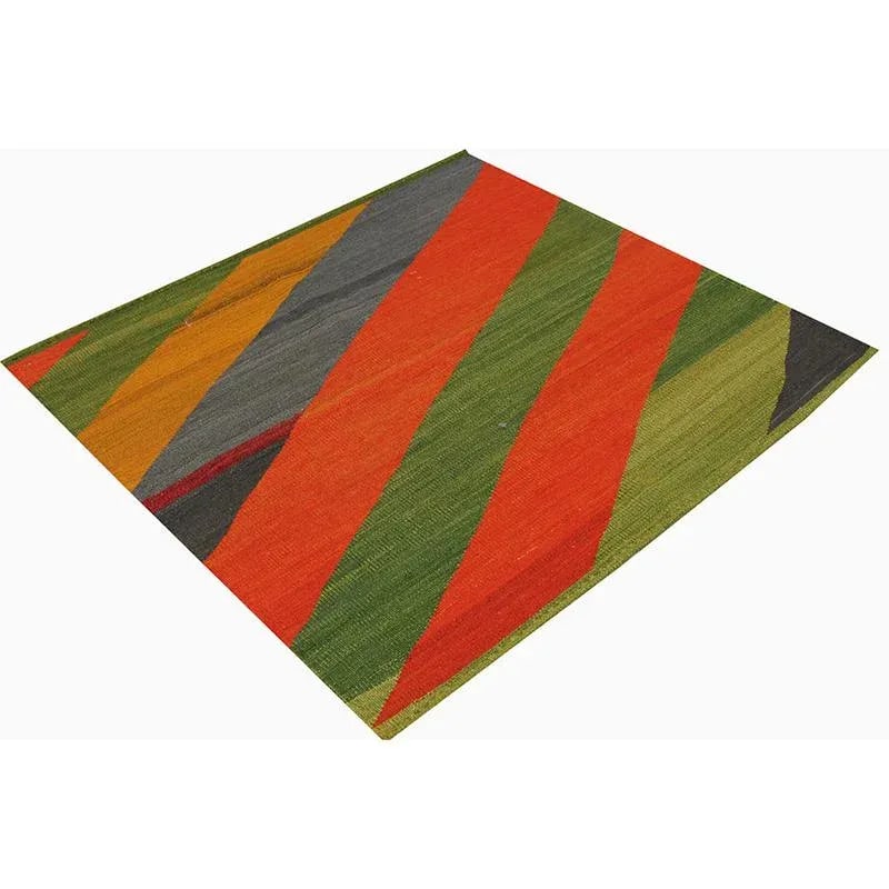 Handwoven Scandinavian Style Persian Kilim Rug3'1" X 3'3" - 3