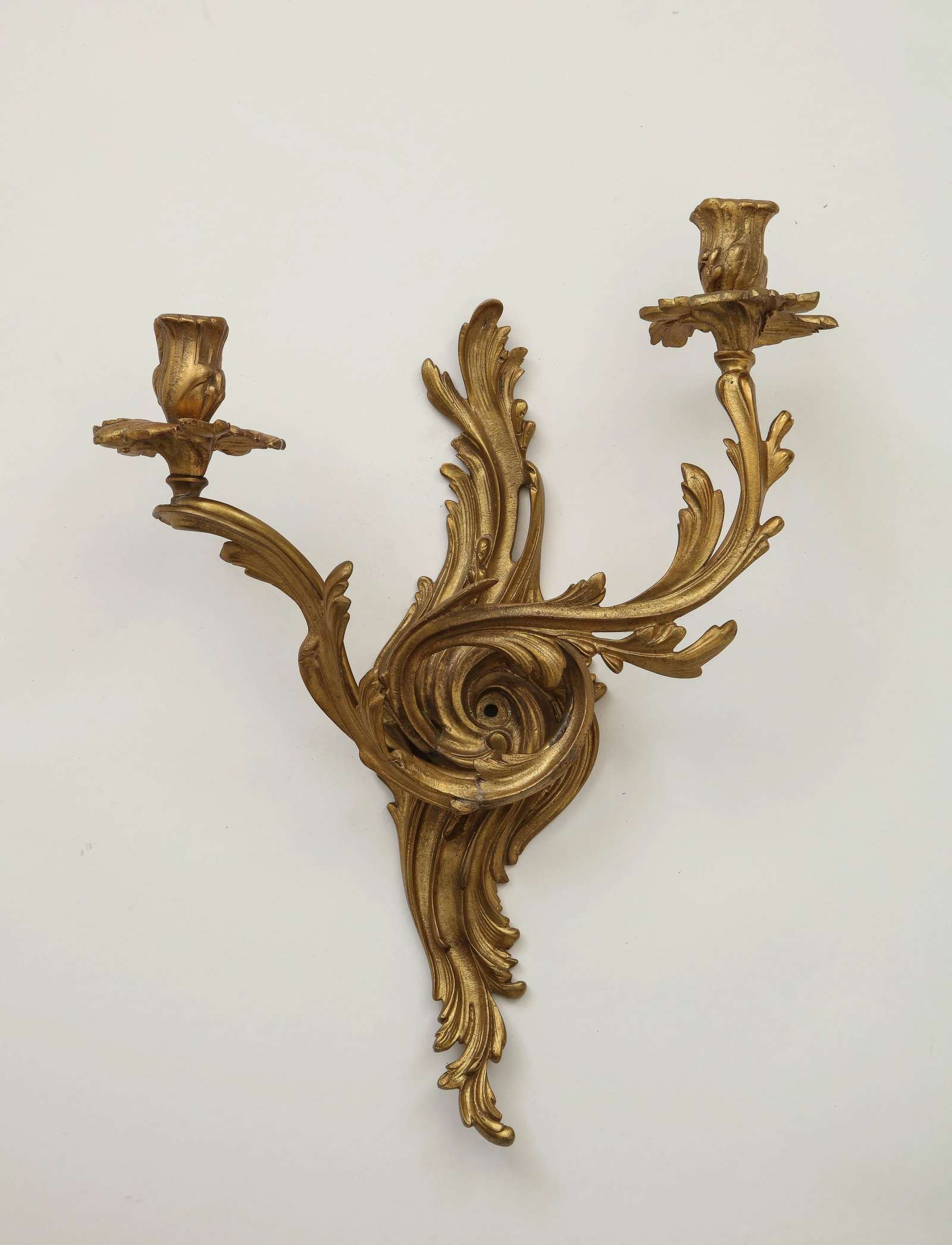 Louis XV Style Gilt Bronze Wall Lights - a Pair - 3