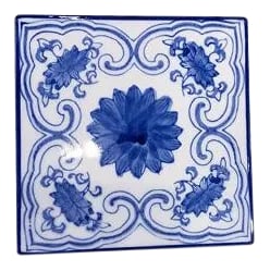Asian Blue and White Ceramic Coaster: Asian Blue and White coaster is made out of ceramic. It is good piece for your cup and for decor. No maker marker. Smooth texture. Condition: Imperfections: No Imperfections Condition Notes: no