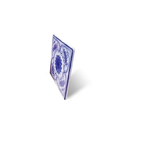 Asian Blue and White Ceramic Coaster - 2
