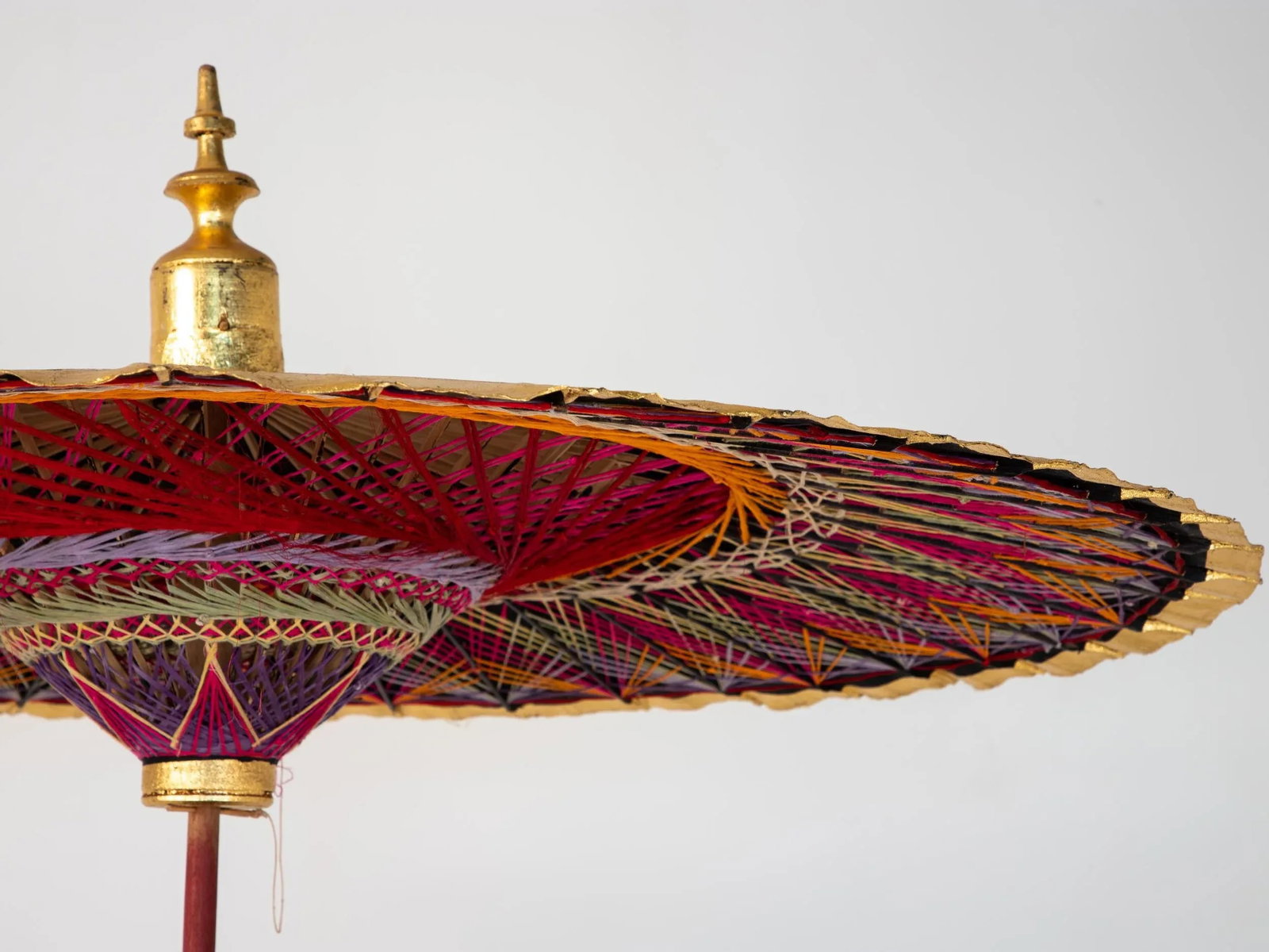Gold Umbrella With Rainbow Accent - 5