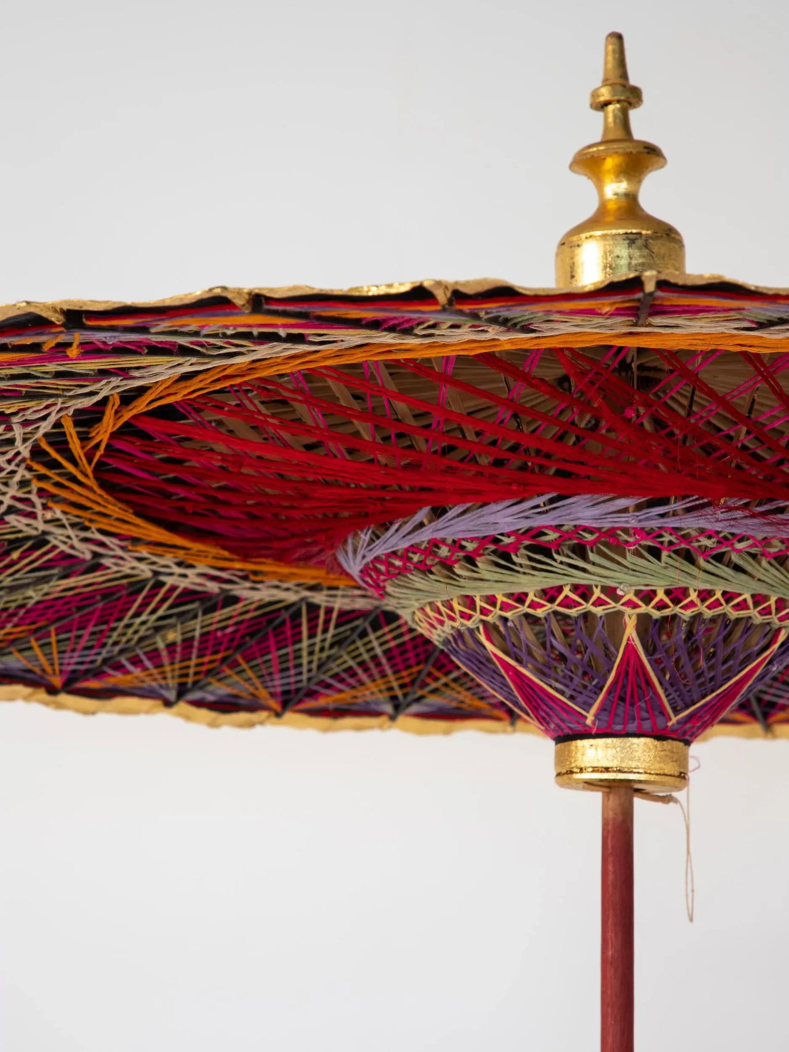Gold Umbrella With Rainbow Accent - 6