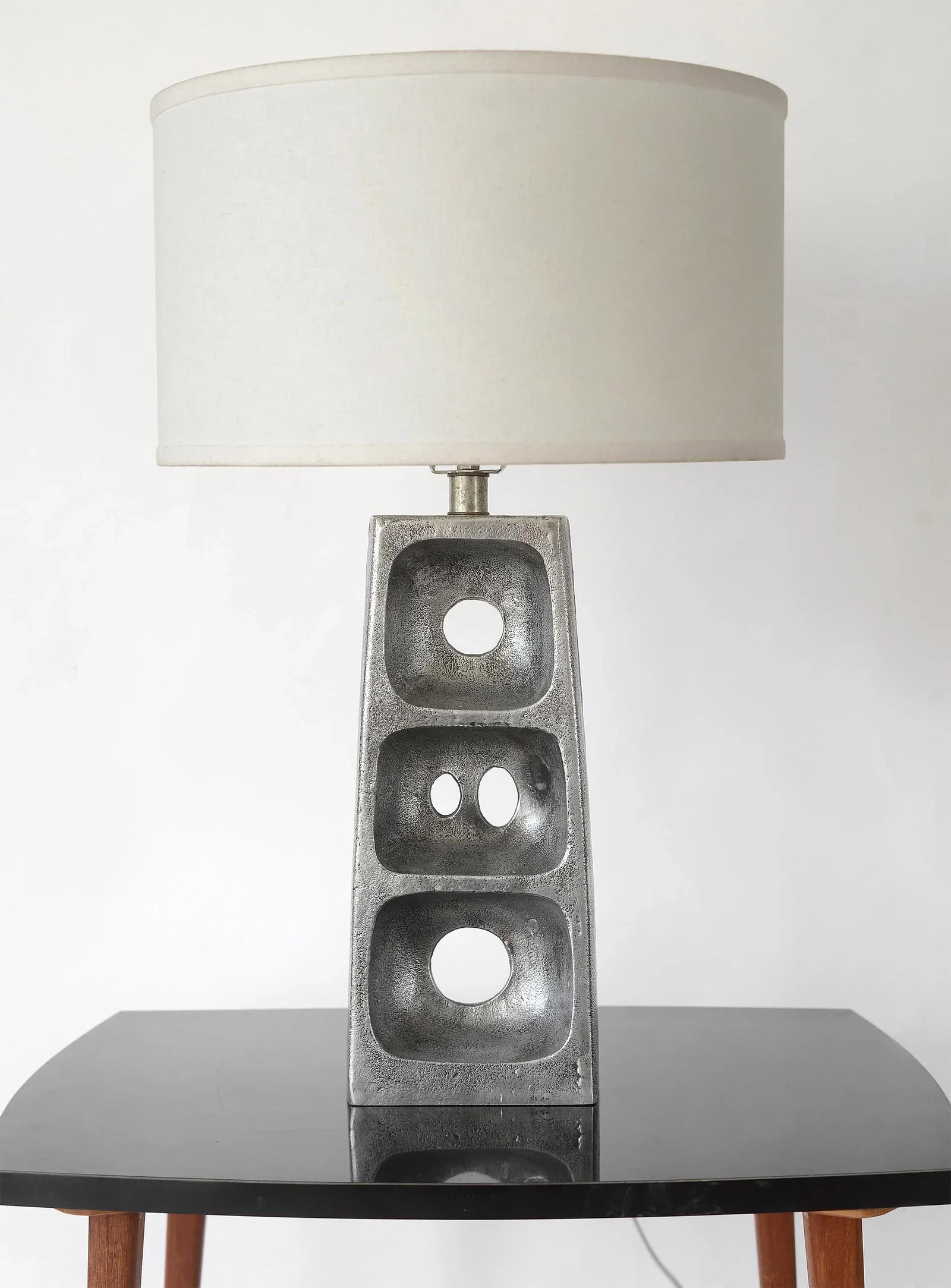 Arteriors Abstract Brutalist Style Metal Table Lamp - 12