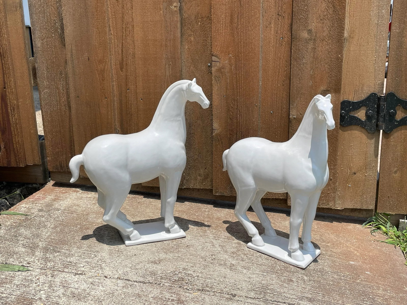 Ceramic Tang Horses - a Pair - 4