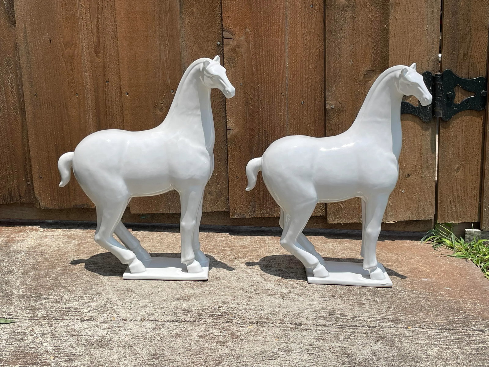 Ceramic Tang Horses - a Pair - 5