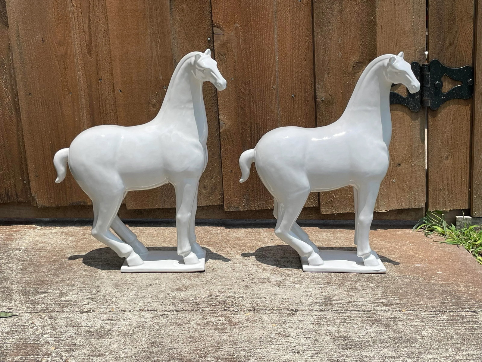 Ceramic Tang Horses - a Pair - 6