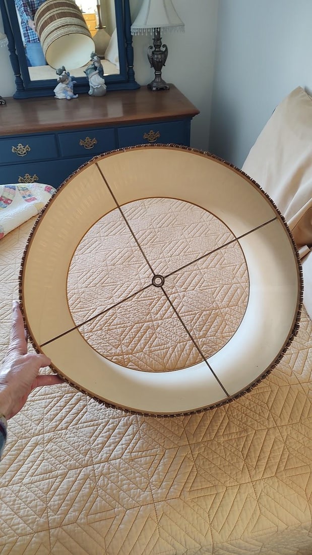 1950s Mid Century Modern Maria Kipp Lampshade and Lamp - 10