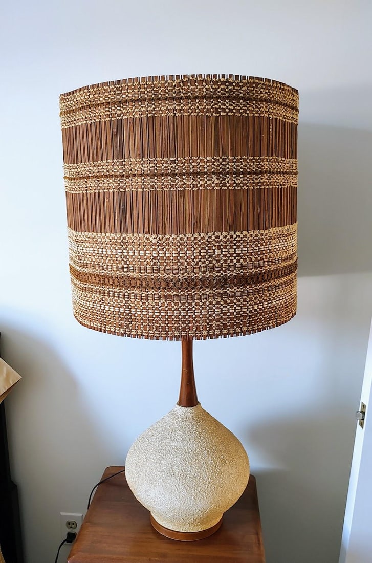1950s Mid Century Modern Maria Kipp Lampshade and Lamp - 2