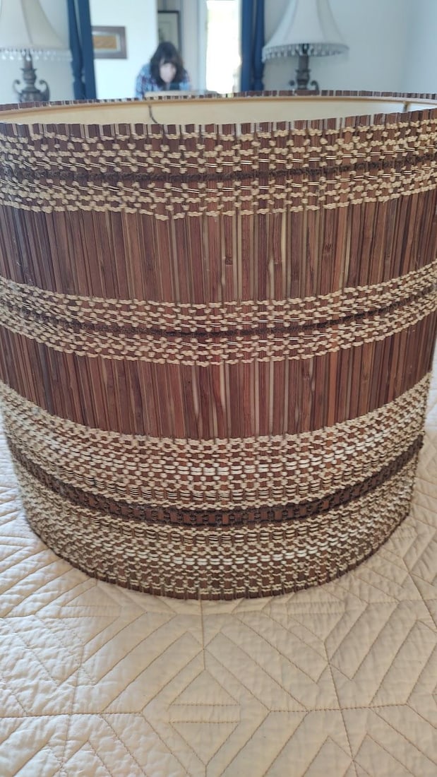 1950s Mid Century Modern Maria Kipp Lampshade and Lamp - 9
