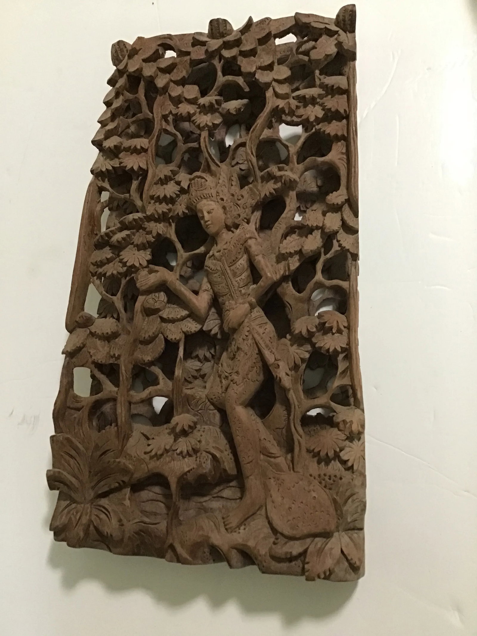 Balinese Hand Carved Hindu Goddess Woman Sculpture - 10