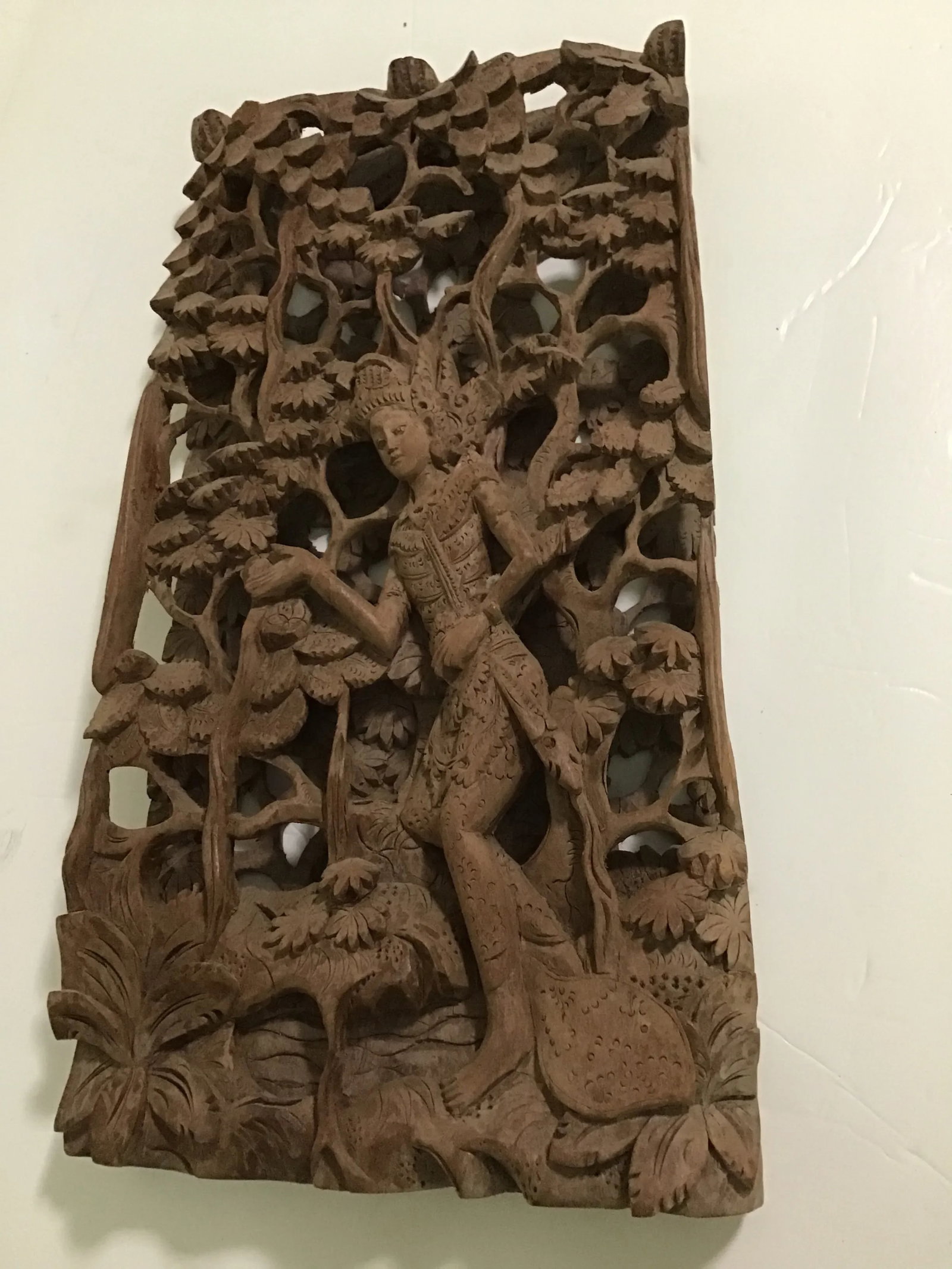 Balinese Hand Carved Hindu Goddess Woman Sculpture - 9