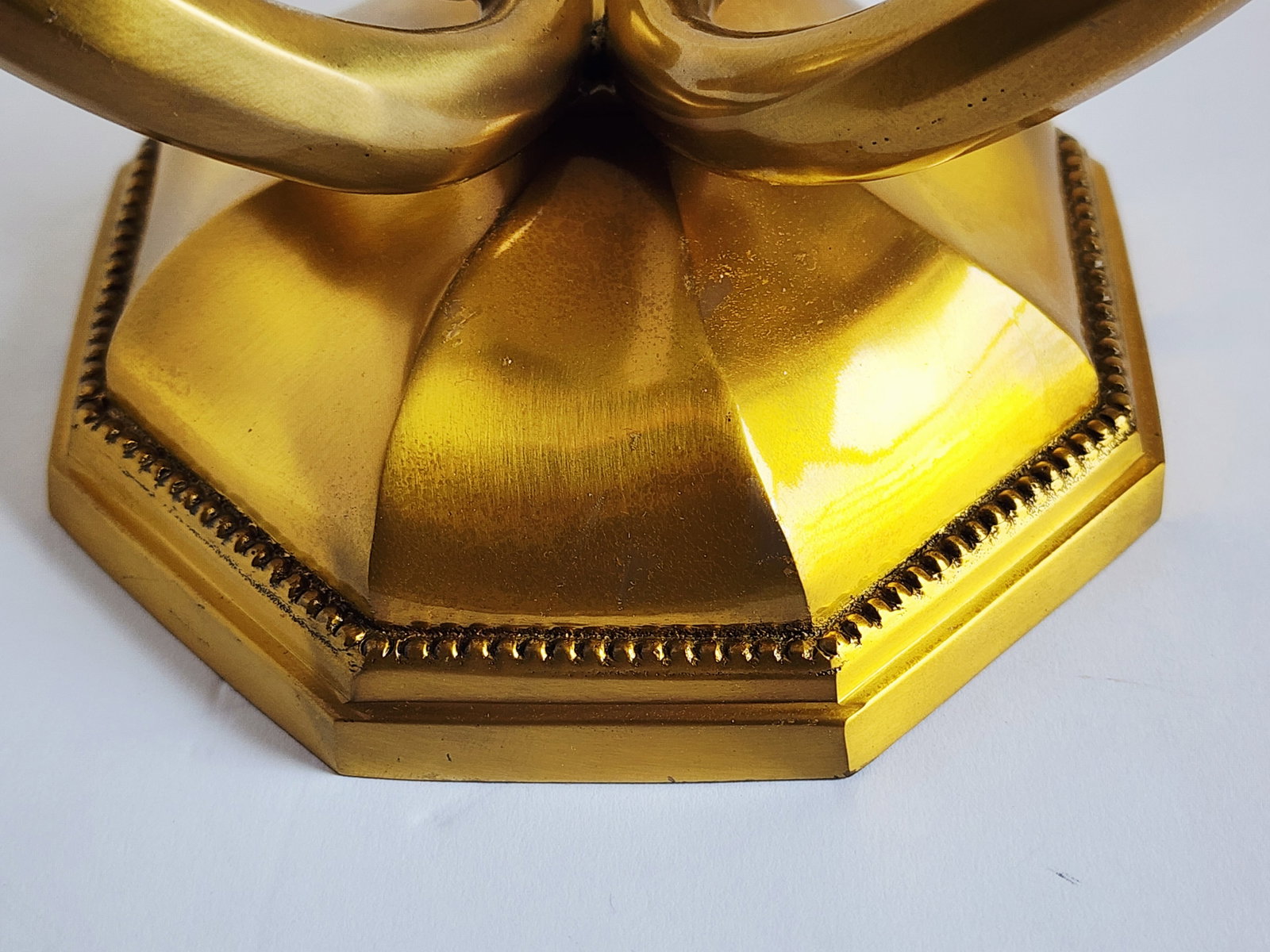 Early 20th Century Georgian Cast Brass Wall Sconces-a Pair - 8