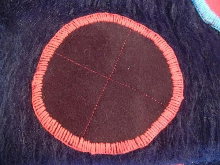 1960s Folk Art Pop Art Wall Hanging Quilt - 8
