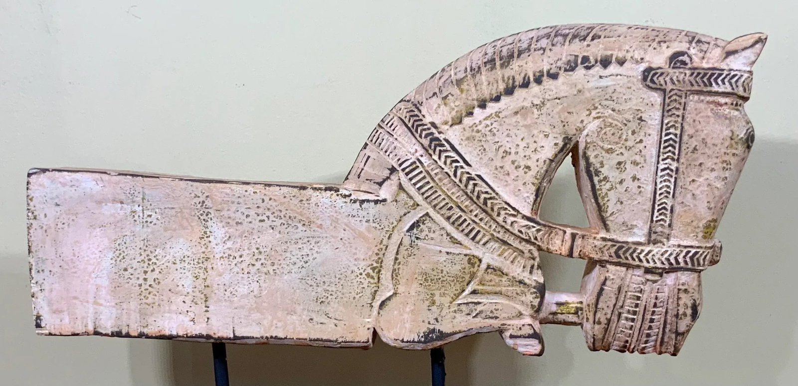 1960s Architectural Hand Carved Wood Horse - 12