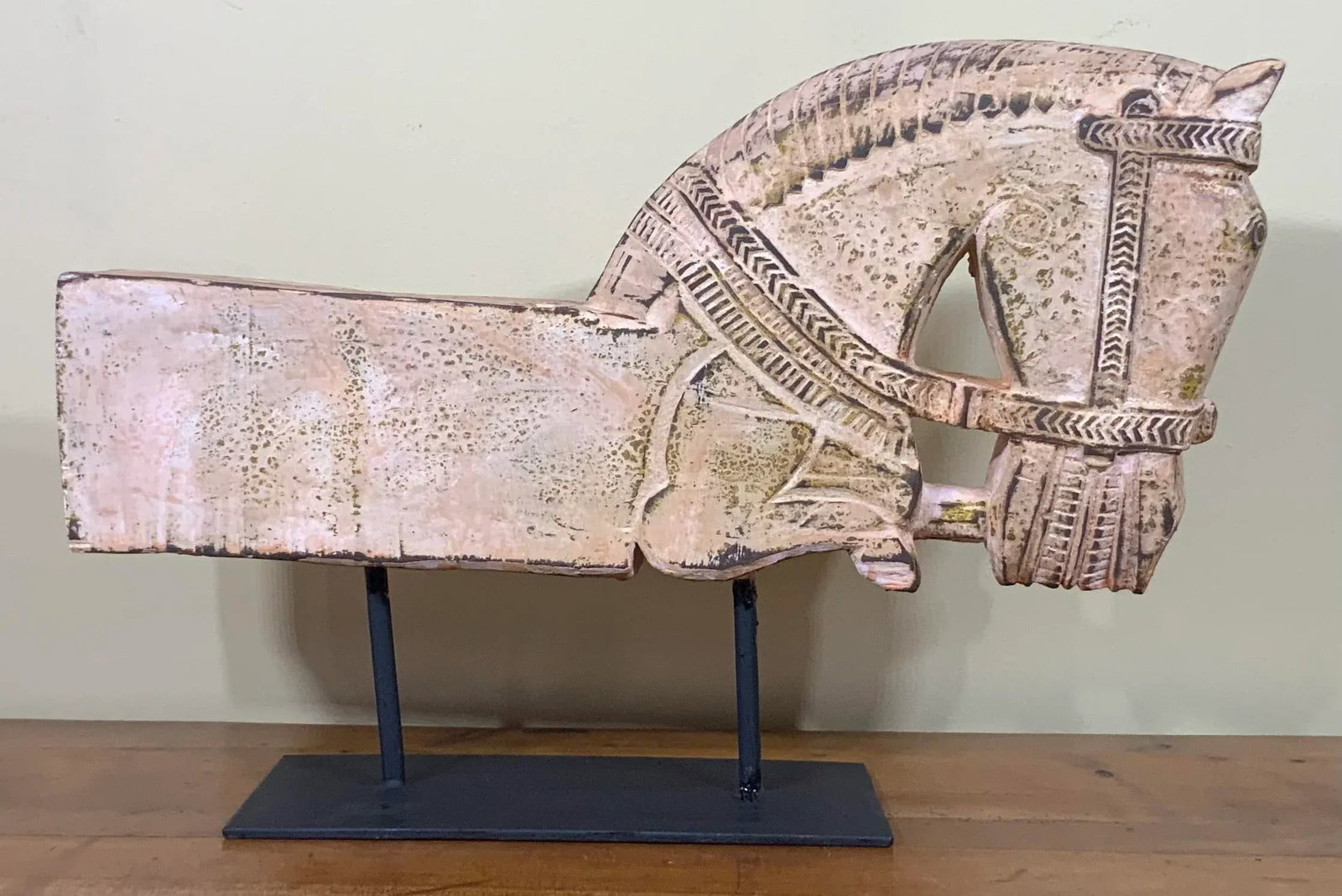 1960s Architectural Hand Carved Wood Horse - 13
