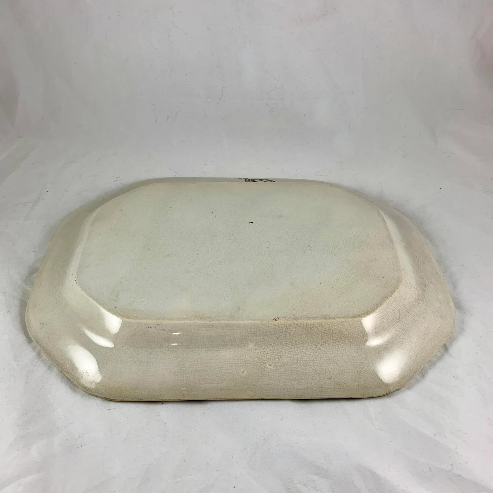 Podmore Walker Staffordshire Minerva Mythology Sepia Brown Transferware Platter - 11