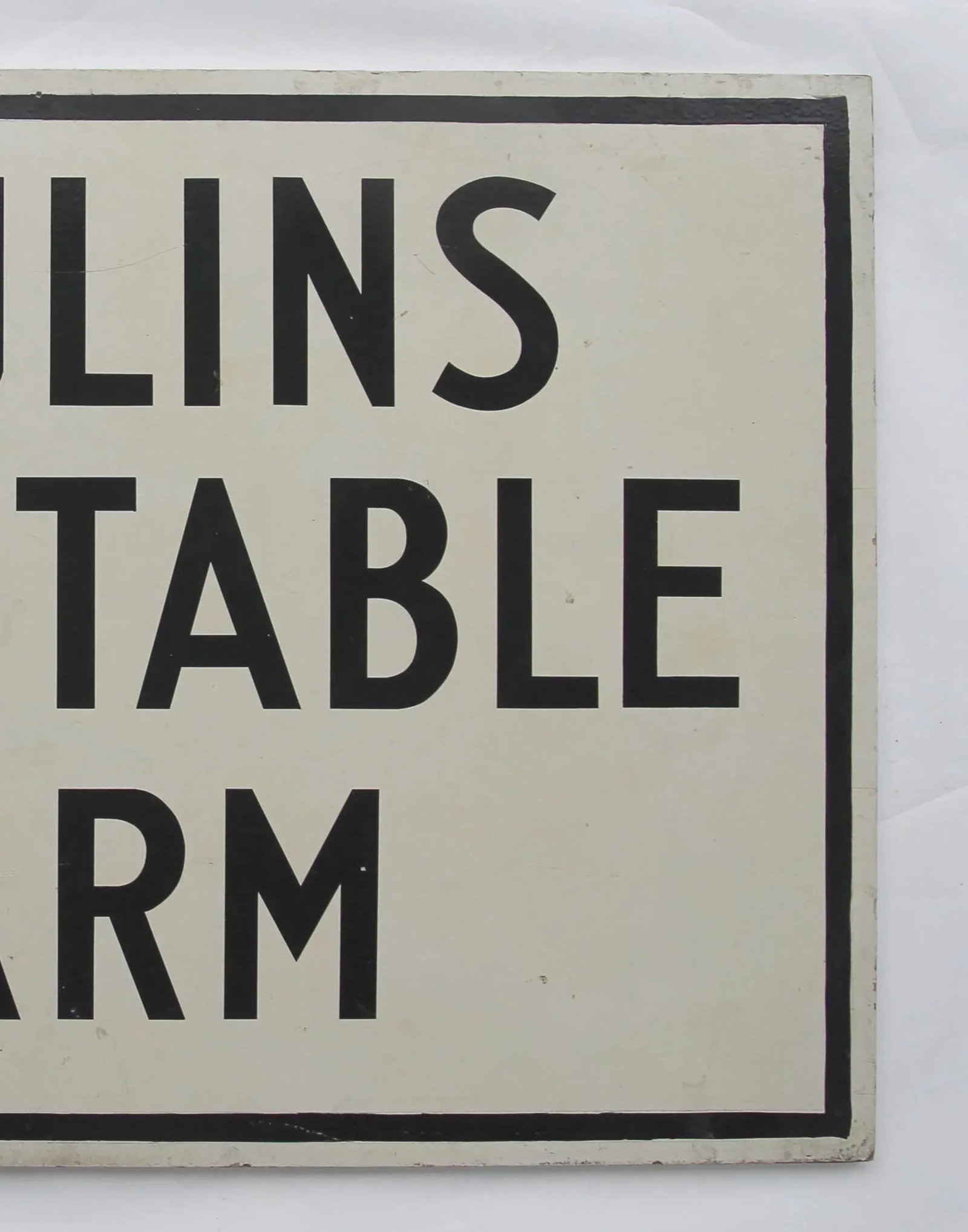 Vintage Poulins Vegetable Farm Stand Sign - 3