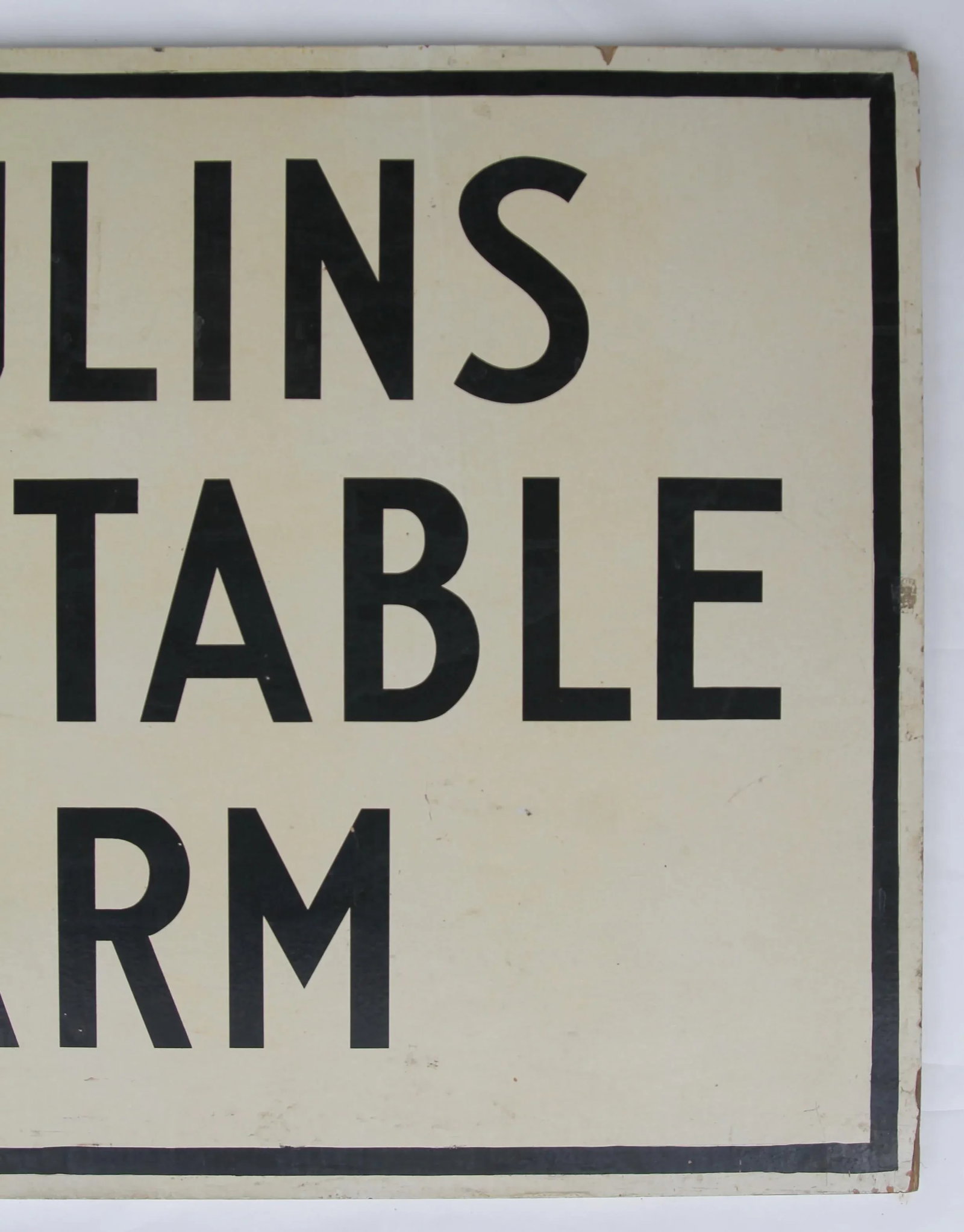 Vintage Poulins Vegetable Farm Stand Sign - 6