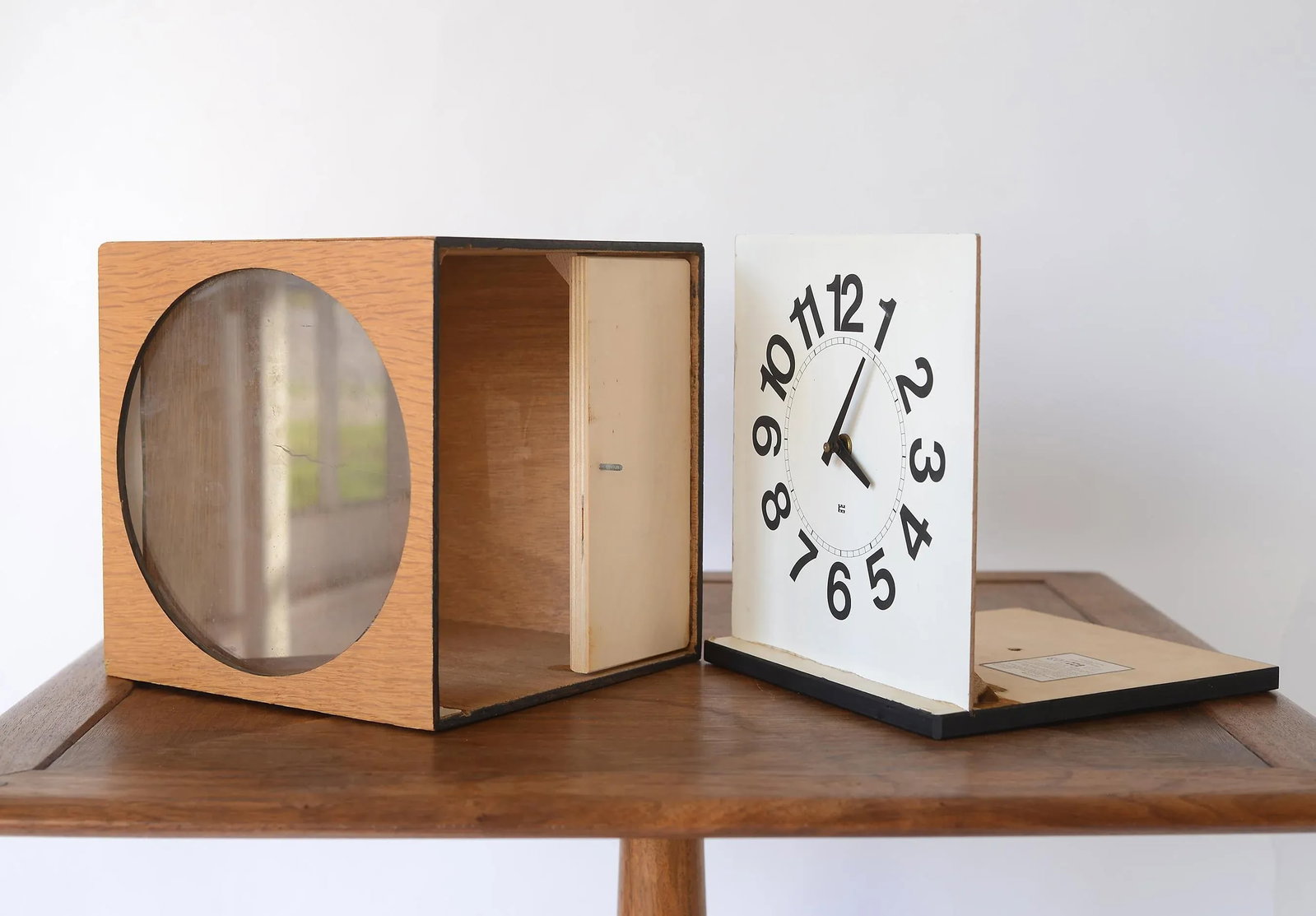 Vintage Danish Modern Washington Clock Works Cube Clock - 11