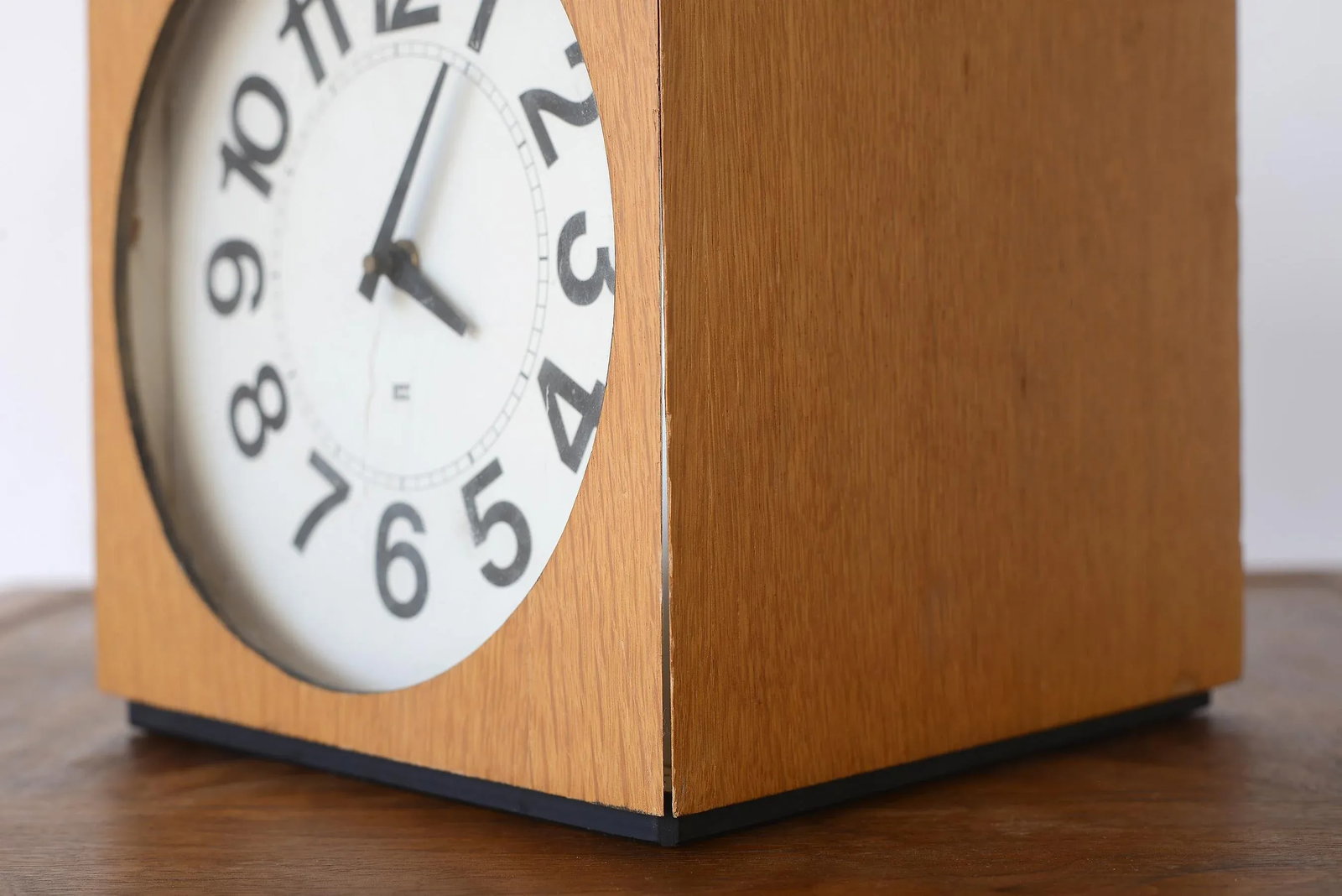 Vintage Danish Modern Washington Clock Works Cube Clock - 12