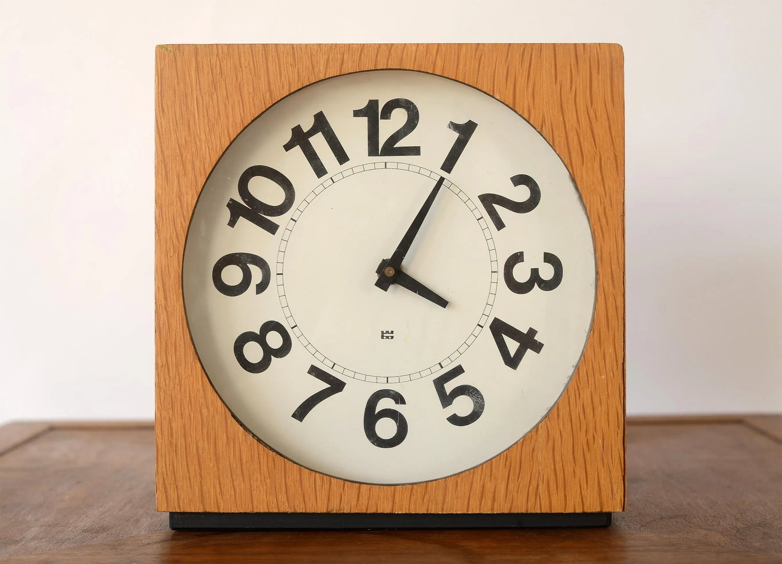Vintage Danish Modern Washington Clock Works Cube Clock - 3