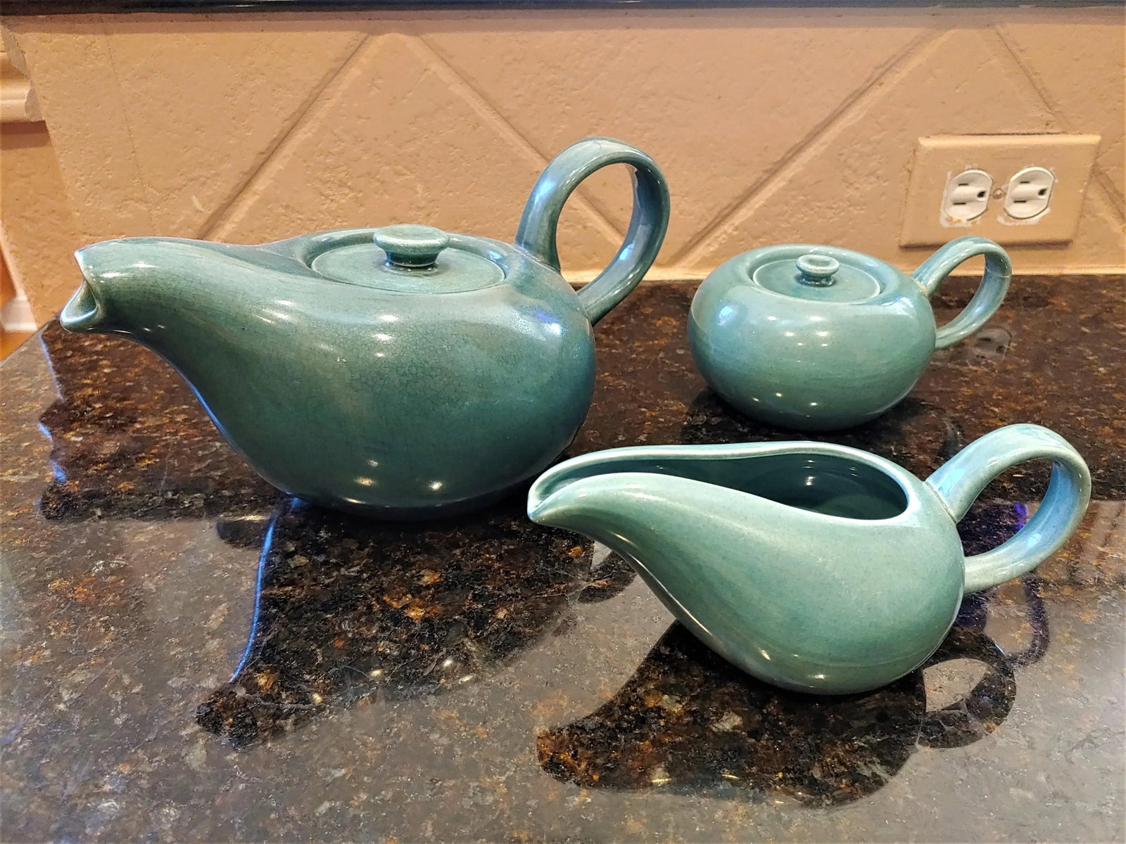 Mid-Century Modern Russel Wright Tea Set - 3 Pieces - 13