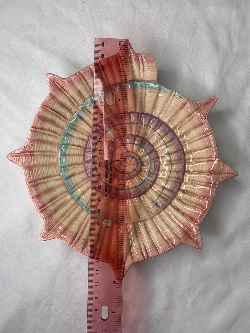 1990s Fitz & Floyd Omnibus Caribbean Shell Plates- Set of 2 - 4
