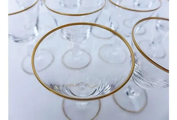 Fostoria Crystal Cordial Glasses - Set of 10 - 6
