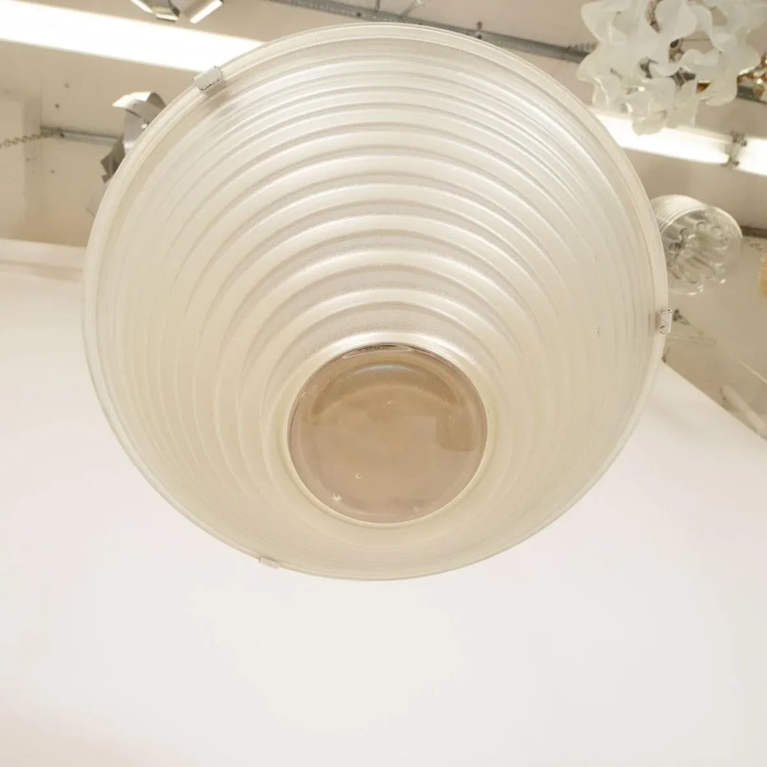 Deco Inspired Frosted Glass Flush Mount by Artemide - 4